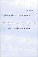 Prince Albert together with an unknown model, the opening of the Monaco Grand Pix - Vintage Photograph