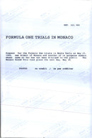 Prince Albert together with an unknown model, the opening of the Monaco Grand Pix - Vintage Photograph