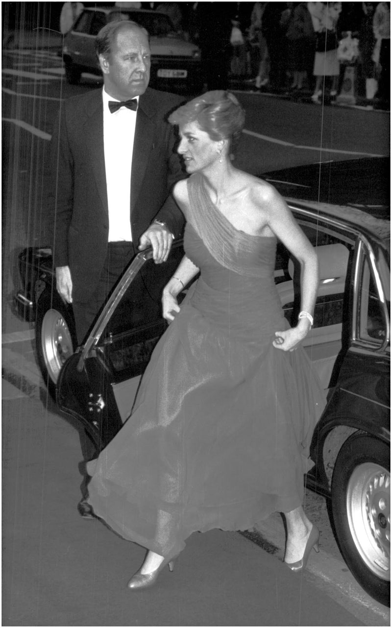 Princess Diana with her bodyguard, Alan Peters - Vintage Photograph