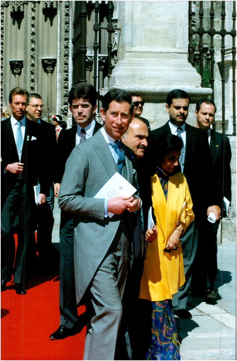 Prince Charles at Princess Elena's wedding - Vintage Photograph