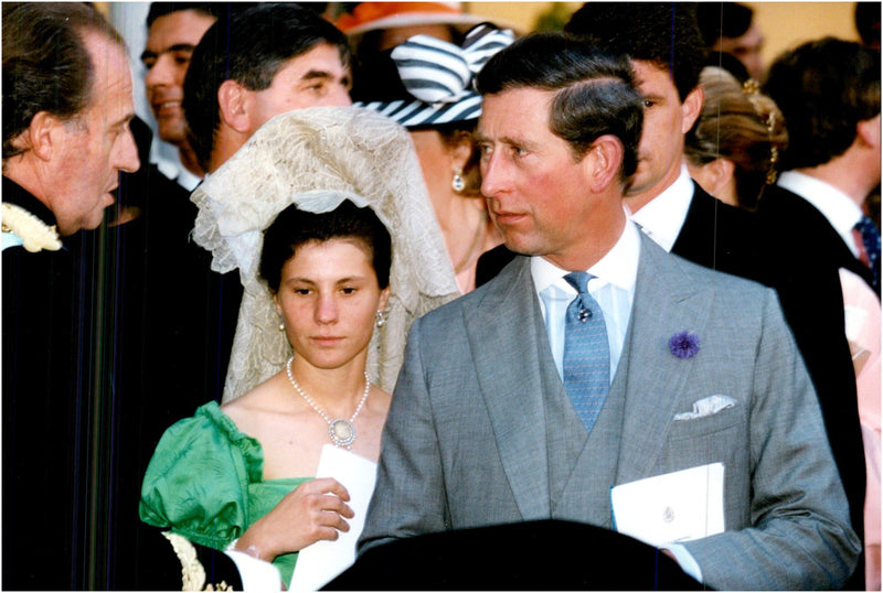 Prince Charles at Princess Elena's wedding - Vintage Photograph