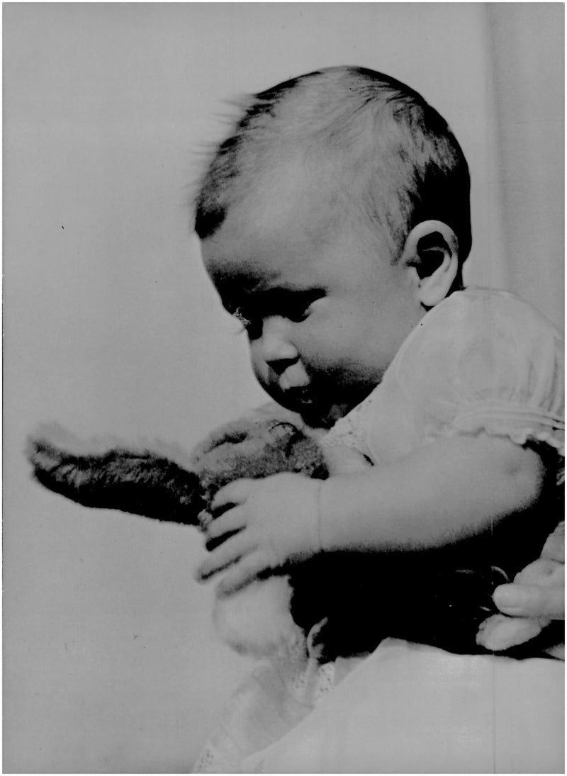 Little Prince Charles 19 weeks old - Vintage Photograph