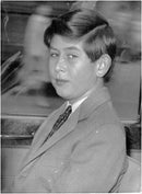 Prince Charles on arrival home from holiday at Sandringham - Vintage Photograph