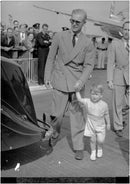 Prince Charles along with his father, the Duke of Edinburgh - Vintage Photograph