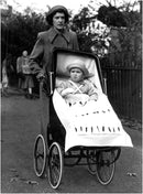 Prince Charles becomes skjutsad of the family's nanny Mabel Anderson - Vintage Photograph