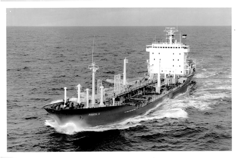 Concordia Maritime AB's tanker M / T Marta Z, built in 1973 - Vintage Photograph