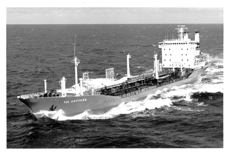 Concordia Maritime AB's tanker M / T Tol Express, built in 1974 - Vintage Photograph