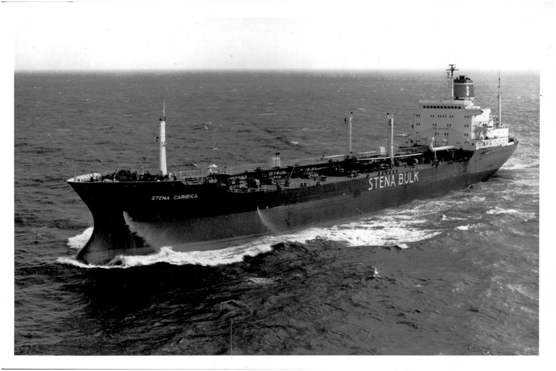 Concordia Maritime AB's tanker M / T Stena Bulk Petrochemicals, built in 1975 - Vintage Photograph