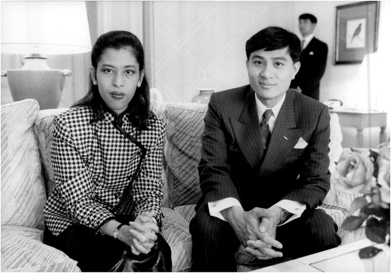 Thai princess Chulaborn and her husband Virayuth Didyasarin - Vintage Photograph