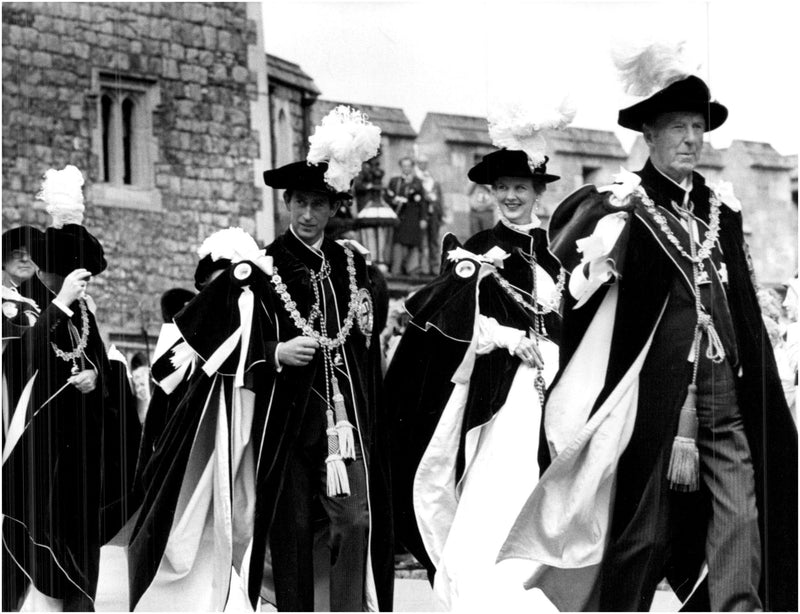 Article Picture of Prince Charles in period costumes. - Vintage Photograph