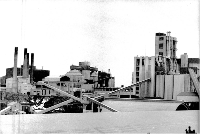 Cementation Company's manufacturing facility - Vintage Photograph