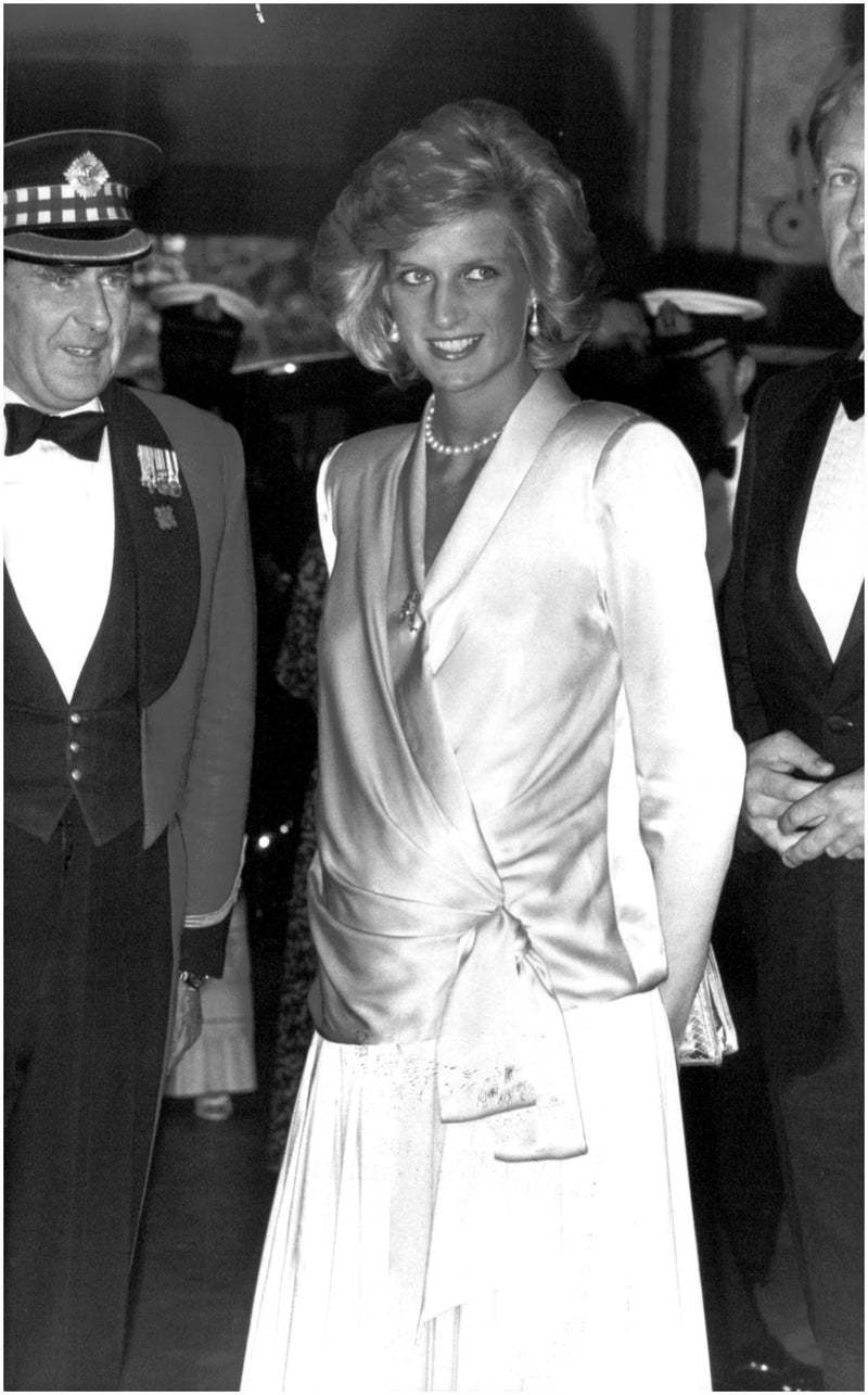 Princess Diana during a visit to Earls Court - Vintage Photograph