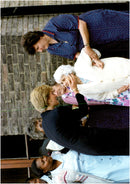 Mingle Picture of Princess Diana, taken in conjunction with a representative visit the elderly. - Vintage Photograph