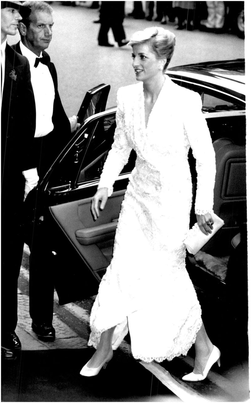Portrait image of Princess Diana taken in an unknown official context. - Vintage Photograph