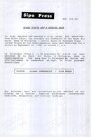 Princess Diana with ear protection at the aircraft show of Harrier jet plane - Vintage Photograph