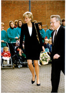 Princess Diana with flower basket - Vintage Photograph