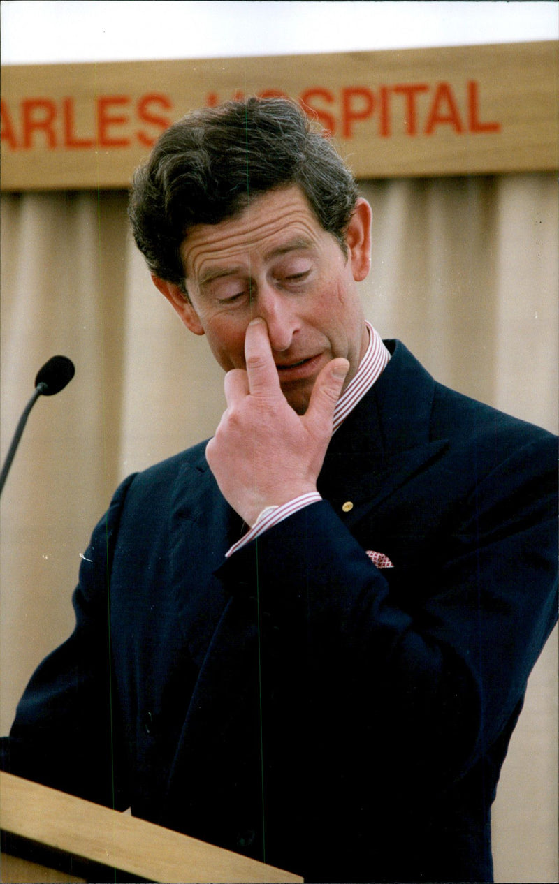 Prince Charles during his state visit to Australia - Vintage Photograph