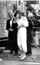 Princess Diana arrives at Charity Palace at Palladium - Vintage Photograph
