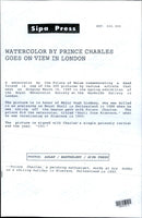 Prince Charles fought to combine two of his great interests, skiing and painting. - Vintage Photograph