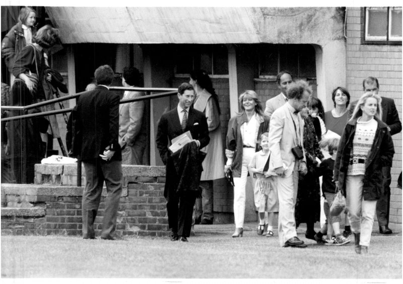 Prince Charles at Prince Williams School Day - Vintage Photograph
