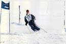 Prince Charles goes slalom in the monkeys - Vintage Photograph