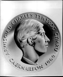Medal of Prince Charles taken possession at the ceremony at Caernarvon Castle - Vintage Photograph
