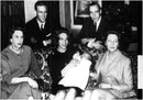 Duchess of Aosta, hertige of Aosta, Prince Claude of France, Countess of Paris and little princess Bianca - Vintage Photograph