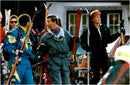 Prince Charles on skiing holiday in the Alps - Vintage Photograph