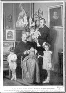 Jean, Duke of Guise together with his son Henri, Count of Paris and grandchildren - Year 1935 - Vintage Photograph