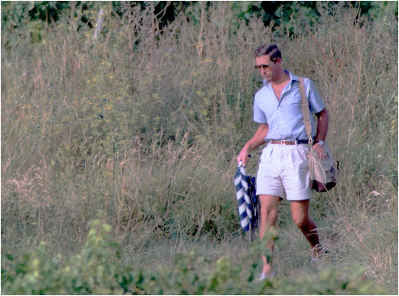 Prince Charles on vacation - Vintage Photograph