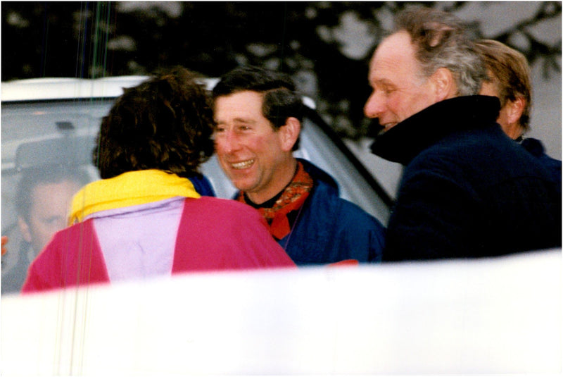 Prince Charles on skiing holiday in the Alps - Vintage Photograph