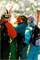 Prince Charles, William and Harry skiing - Vintage Photograph