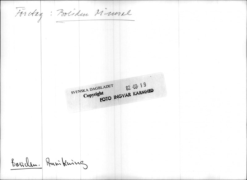 The plant in Kristineberg - Vintage Photograph