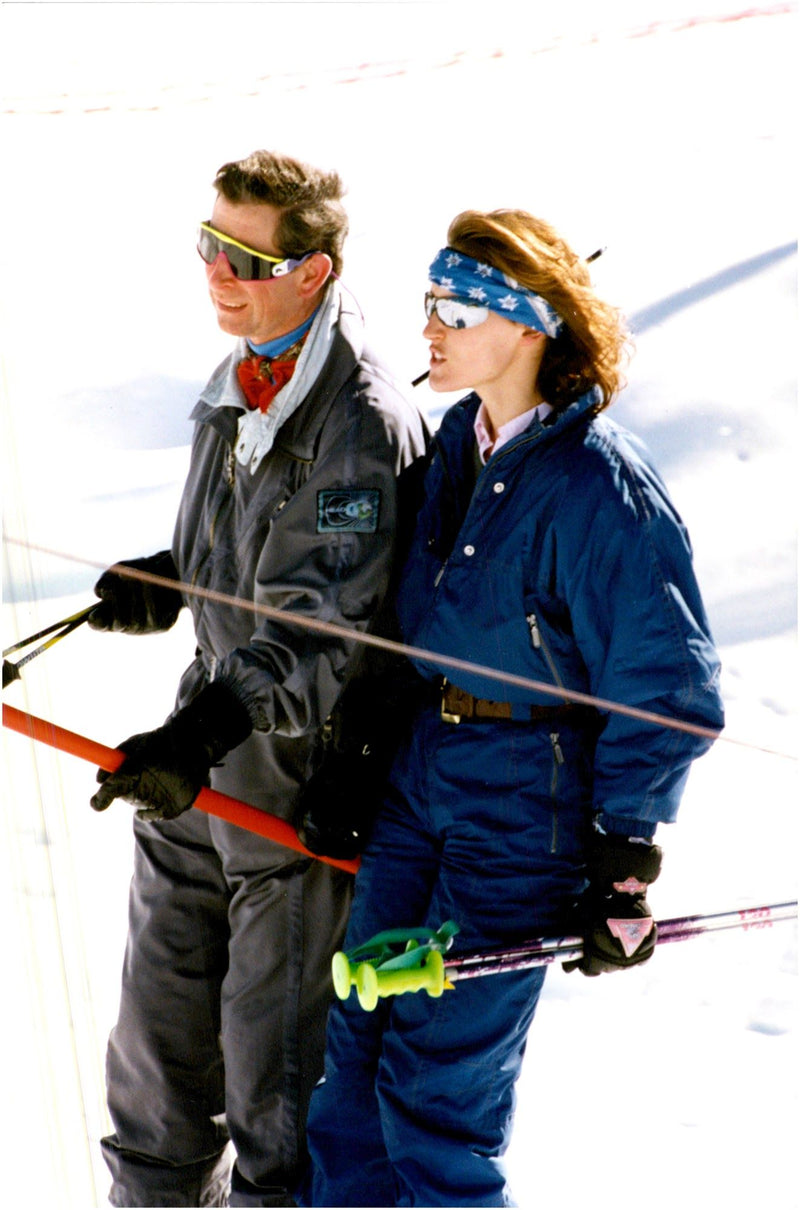 Prince Charles and Tara Palmer-Tomkinson, daughter of Charles Good Friends. - Vintage Photograph