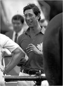 Prince Charles during the intermission of a polo tournament - Vintage Photograph
