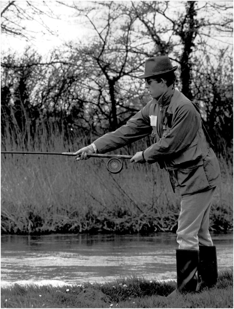 Prince Charles fish in the River Fromje - Vintage Photograph