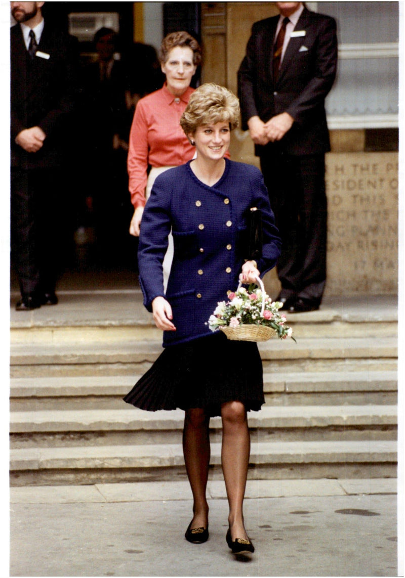 Princess Diana leaves hospital - Vintage Photograph