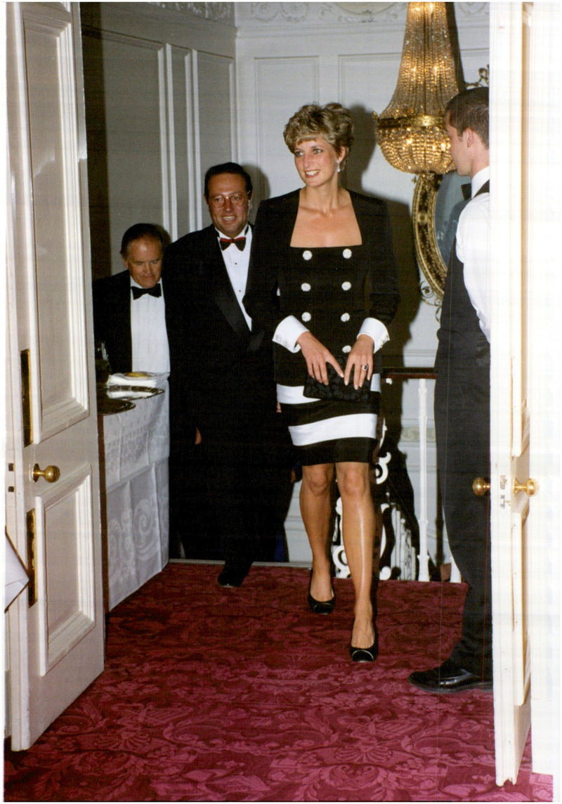 Princess Diana arrives at the Royal Opera - Vintage Photograph