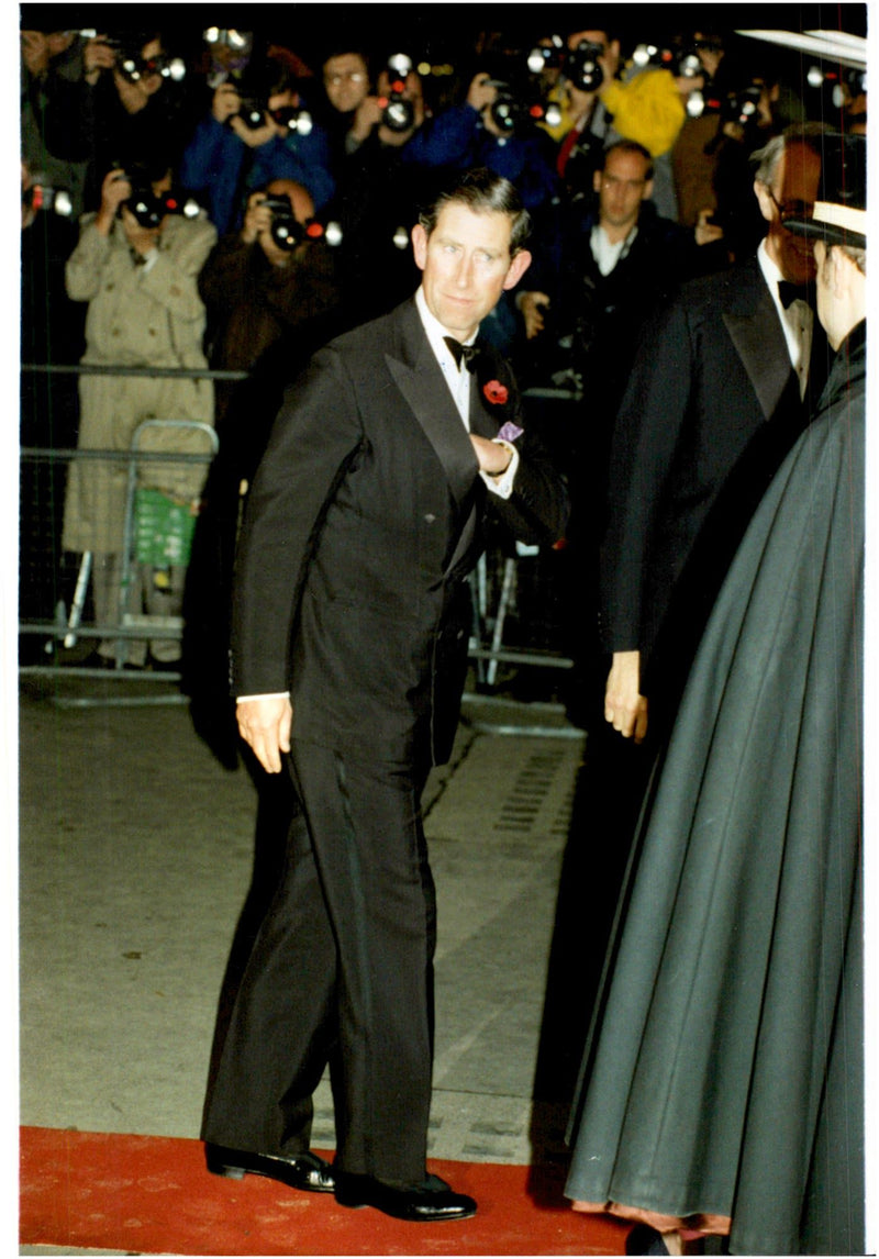 Prince Charles arriving to a charitable event - Vintage Photograph