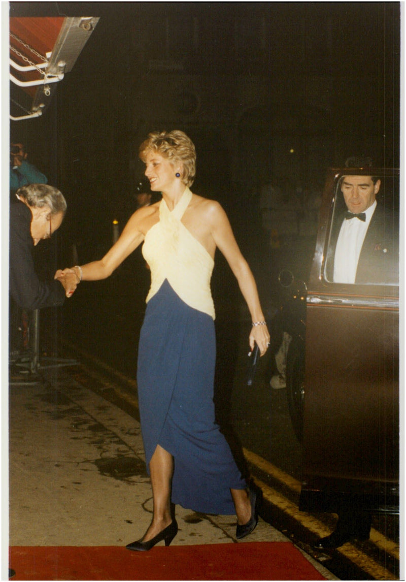 Princess Diana arrives at Otello's Opera at Covent Garden - Vintage Photograph