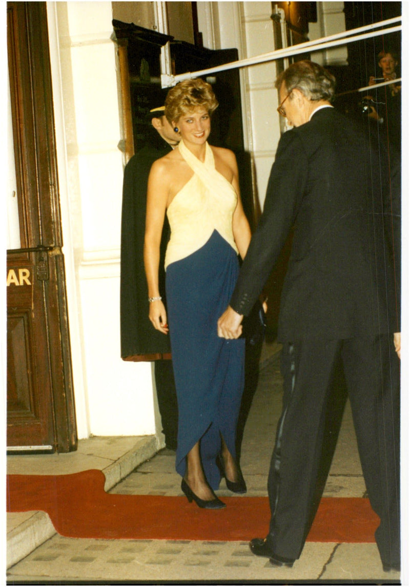 Princess Diana arrives at Otello's Opera at Covent Garden - Vintage Photograph