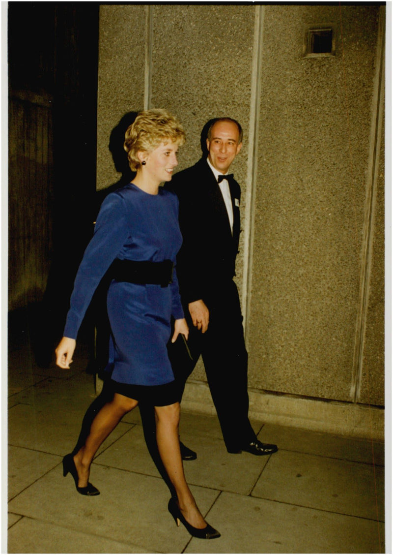 Princess Diana on the way to the National Children's Orchestra's big Christmas concert - Vintage Photograph