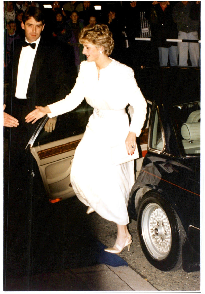 Princess Diana arrives at the Annual Red Cross Gala - Vintage Photograph