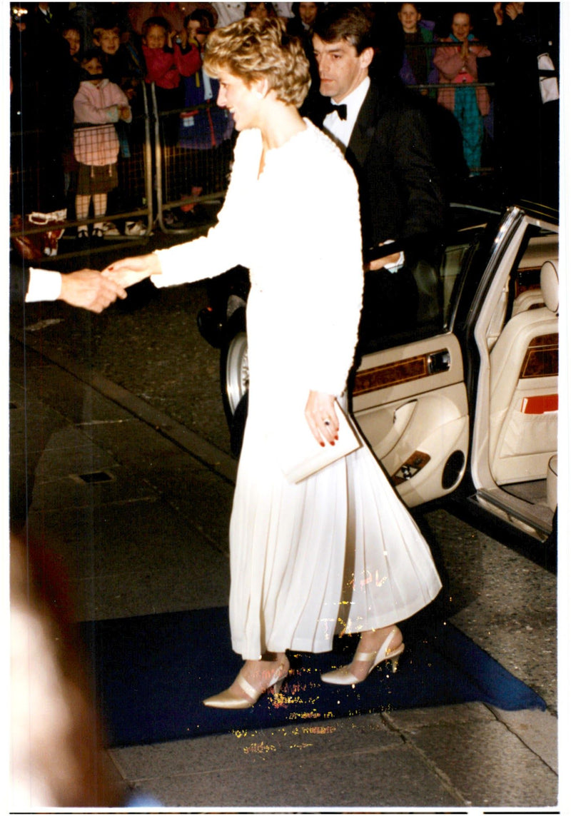 Princess Diana arrives at the Annual Red Cross Gala - Vintage Photograph