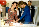 Princess Diana visits a children's hospital - Vintage Photograph