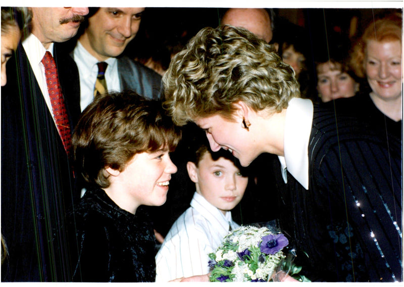 Princess Diana was one of the guests at the show Swan Lake - Vintage Photograph