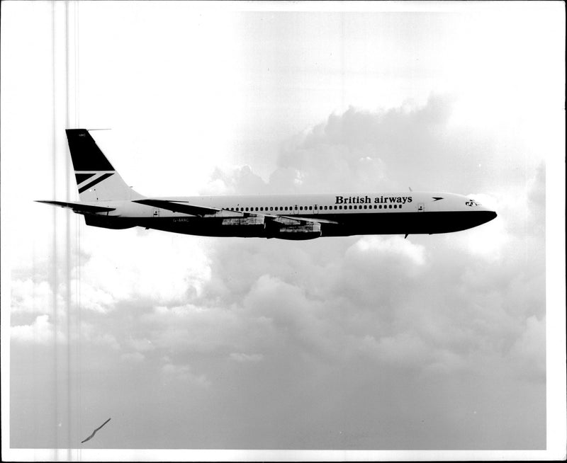 The passenger version of the Boeing 707 associated BA. - Vintage Photograph