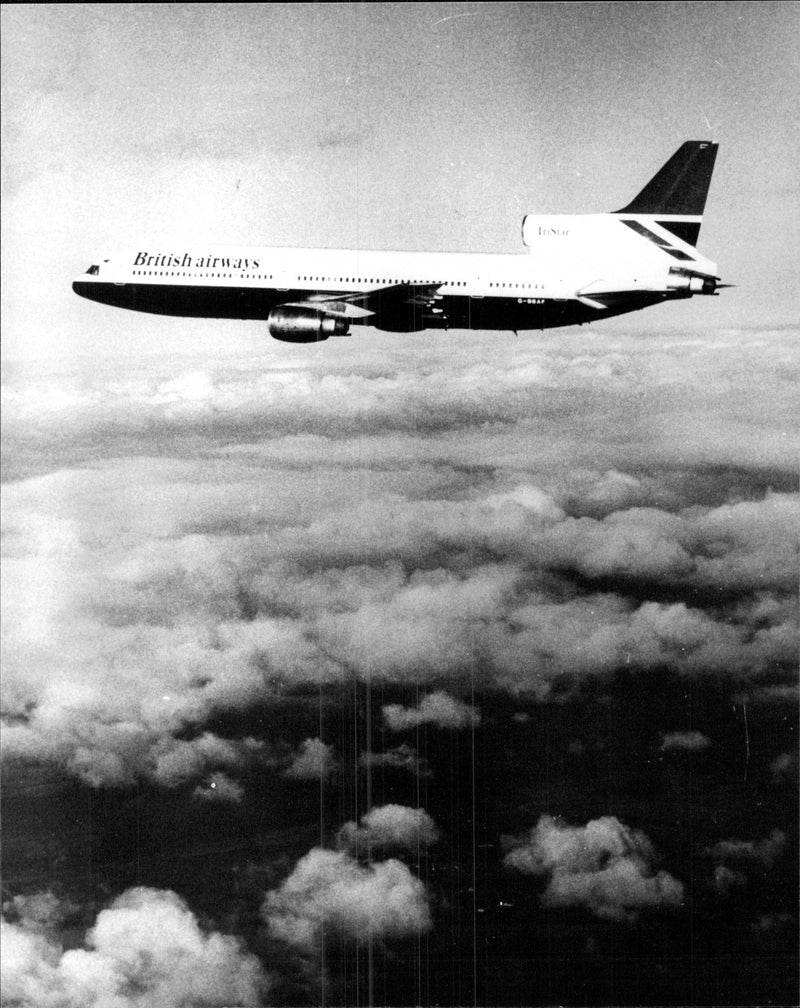 A British Airways passenger aircraft. - Vintage Photograph