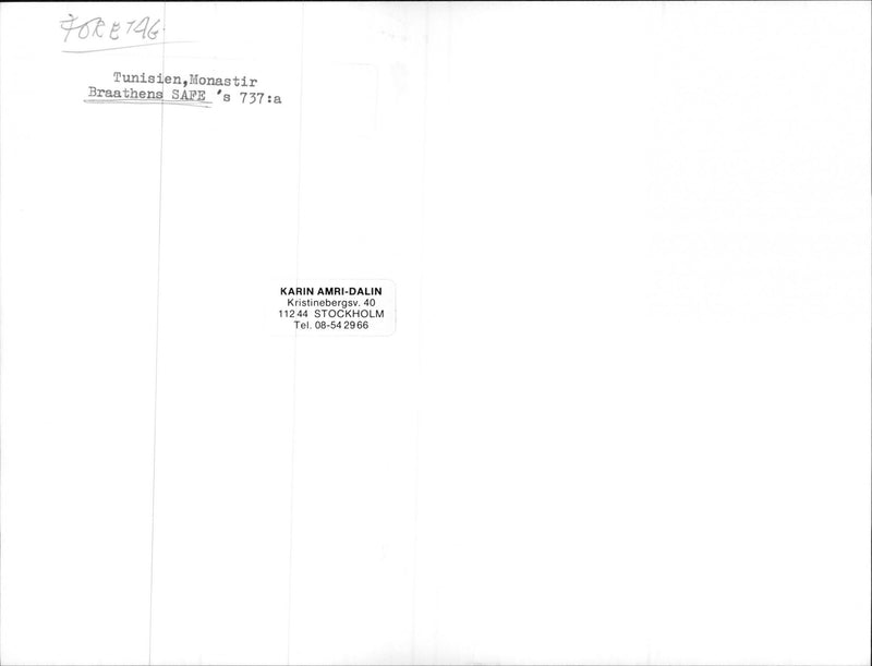 Companies Braathens SAFE's 737: a - Vintage Photograph