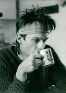 Peter Puders in the music group Commando M Pigg - Vintage Photograph